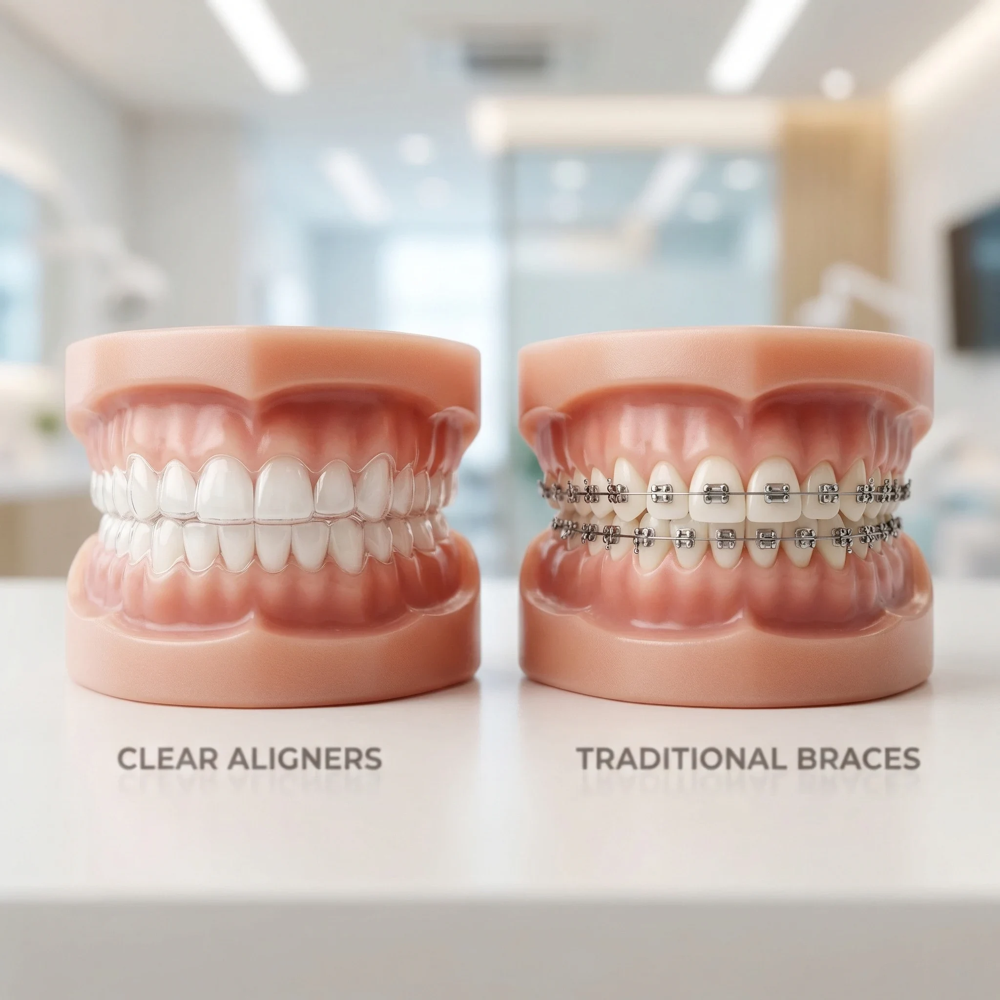 Comparison of clear aligners versus traditional metal braces Dalton GA orthodontics